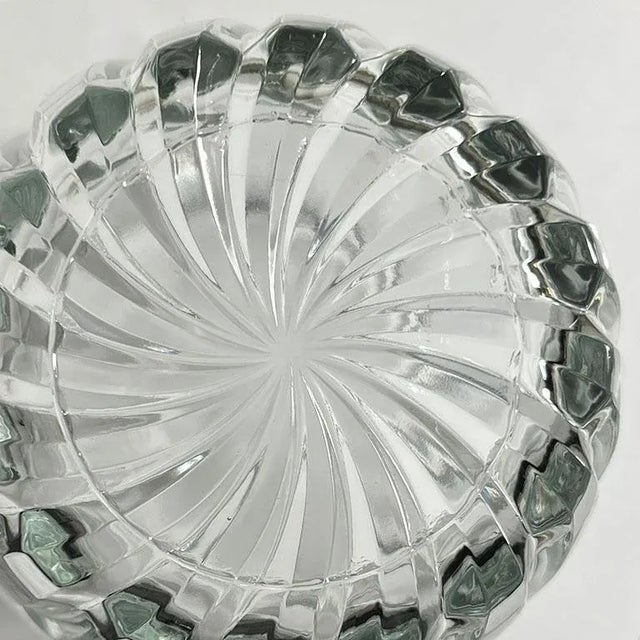 Vintage Petite Glass Ice or Champagne Bucket With Handles For Sale - Image 4 of 4