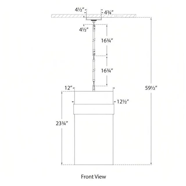 Visual Comfort Ian K. Fowler for Visual Comfort Signature Presidio Medium Pendant in Hand-Rubbed Antique Brass with Clear Glass For Sale - Image 4 of 4