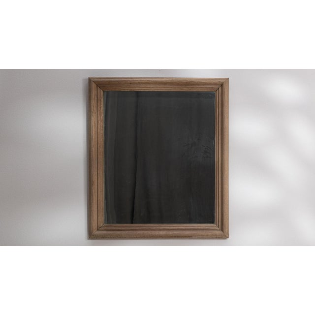 Antique White 19th Century France Antique White Wood Mirror For Sale - Image 8 of 10