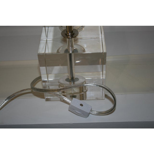 1990s 1990s Crystal Base Task Lamp For Sale - Image 5 of 5