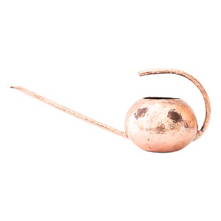 Art Deco Hammered Copper Can, 1920s For Sale