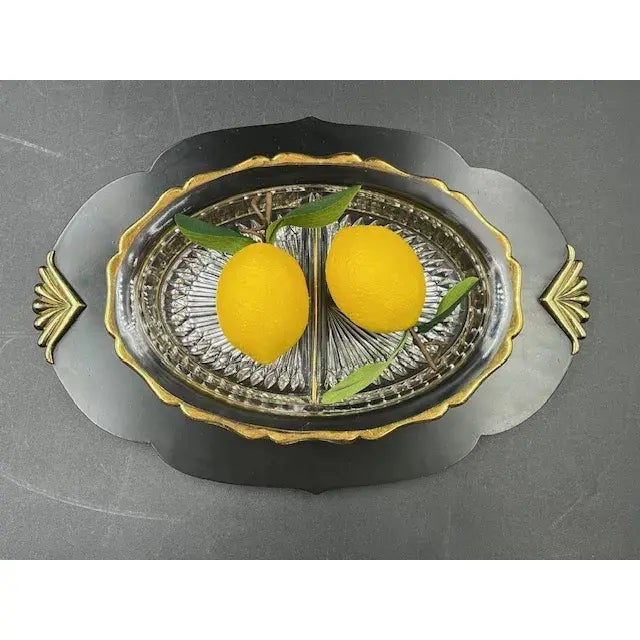 Early 20th Century Art Deco Divided 2 Piece Relish Dish W/ Tray For Sale - Image 17 of 18