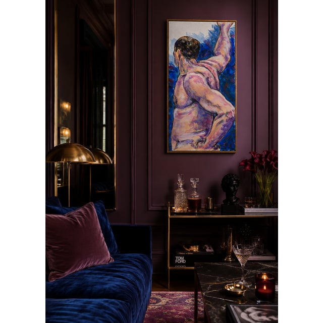 Male Nude Figure Reaching Beyond - Norma Ann Morrell, C. 1990 For Sale - Image 10 of 10