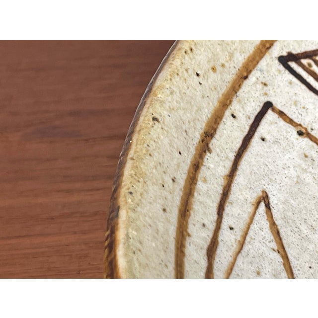 Ceramic Large Mid-Century Modern Danish Studio Pottery Bowl from Kirsten Winther Johannsen, 1960s For Sale - Image 7 of 18