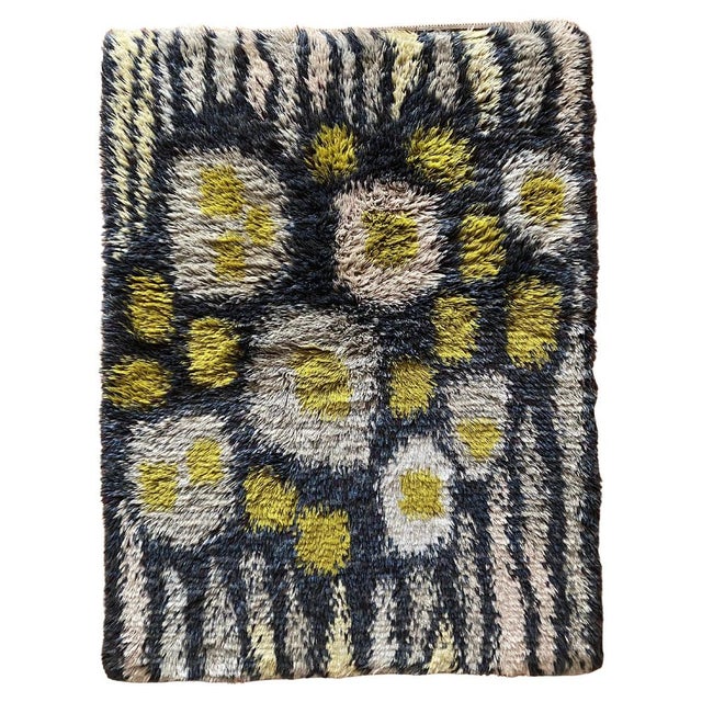 Mid-Century Modern Wool Rya Rug, 1960s For Sale - Image 18 of 18