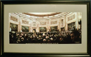 Contemporary Photograph of the State Funeral of President Ronald Reagan, Framed