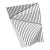 Contemporary Abstract Composite Folded and Etched Plastic "Wallreliefs Black and White 4" by Cristina Ghetti For Sale