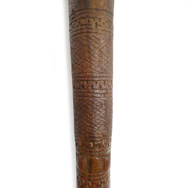Modern Large Vintage Tuareg Wood Rustic African Pestle Stick For Sale - Image 3 of 7