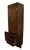 Wood Henredon Furniture Solid Walnut Campaign Style 26" Cabinet Bookcase / Wall Unit For Sale - Image 7 of 12