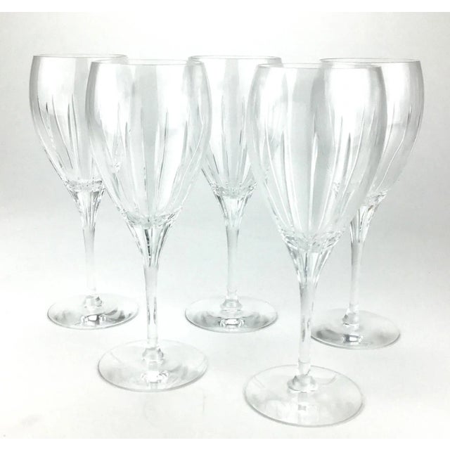 Mid-Century Modern Vintage French Christofle Iriana Wine Glasses Set of 5 For Sale - Image 3 of 12