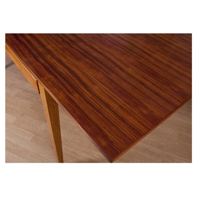 Mid-Century Modern British Tulip Wood Dining Table with Chairs by Gordon Russell, Set of 7 For Sale - Image 3 of 7