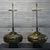 Mid 20th Century Authentic Marbro Monumental Brass Table Lamps With Original Pleated Shades - a Pair For Sale - Image 15 of 18