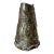 Vintage Large Handcrafted Brutalist Ceramic Vase in Olive Green & Brown For Sale