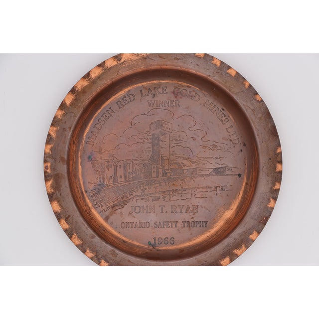 Date: 1966. Country: Canada. Material: Copper. Item condition: Some imperfections along the plate. Age weathered surfaces....