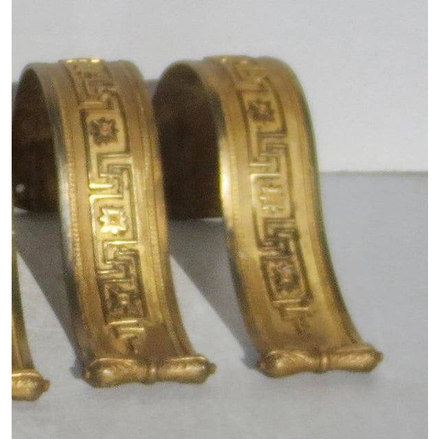 French Antique Napoleon III Curtain Hold Back --a Set of 6 For Sale - Image 3 of 11