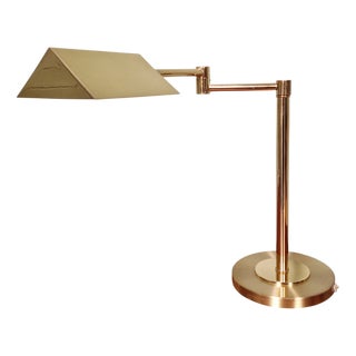 Articulated Brass Desk Lamp from Boulanger, 1970s For Sale