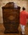 Brown Tulip Secretary Desk with Drop-Front, 1950s For Sale - Image 8 of 18