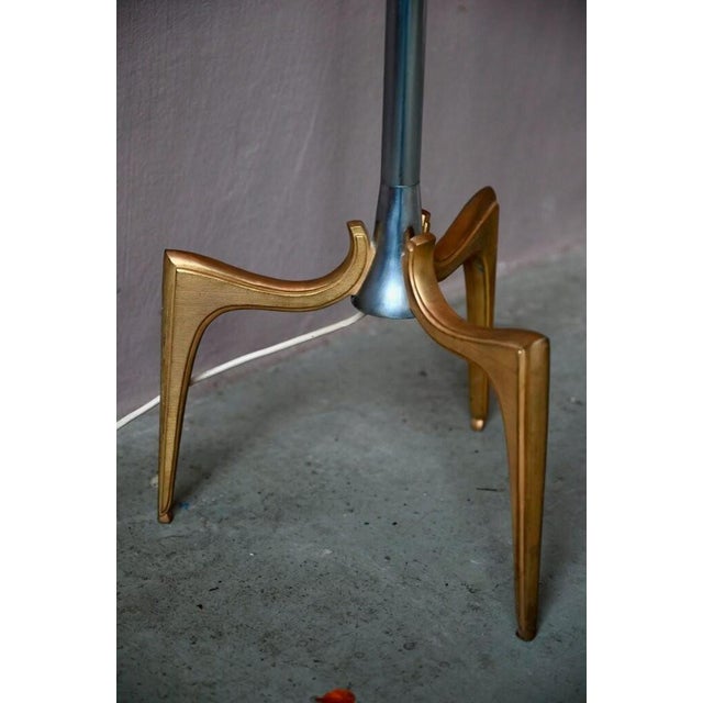 Vintage Regency Brass Floor Lamp, 1970s For Sale - Image 9 of 15