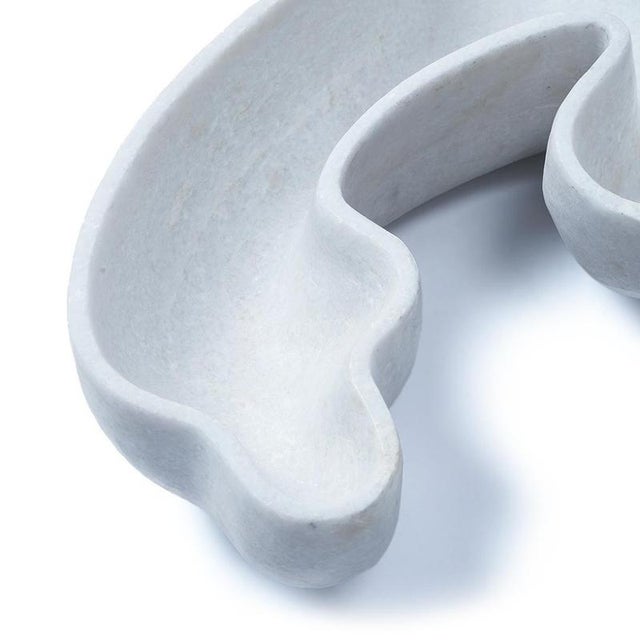 Contemporary Kiss Woman White Marble Recipient by Jean Pascal Levy-Trumet For Sale - Image 3 of 6