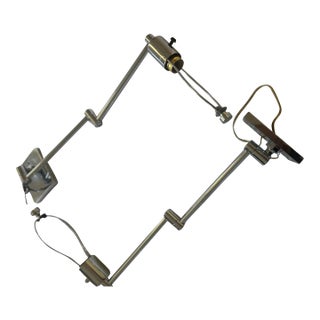 1970s Hansen Chrome Vintage Wall Lighting Fixtures - Set of 2 For Sale