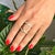 Diamond Ring 14k Gold 0.85 TCW 7.02 Grams Certified, Size 6.5 For Sale - Image 10 of 11