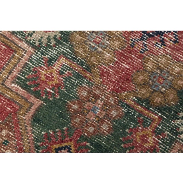 Textile Vintage Natural Faded Rug For Sale - Image 7 of 18