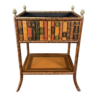 Maitland-Smith Book-Themed Plant Stand For Sale