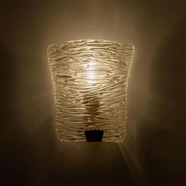 Glass and Brass Wall Light by J. T. Kalmar, 1960s For Sale - Image 6 of 18