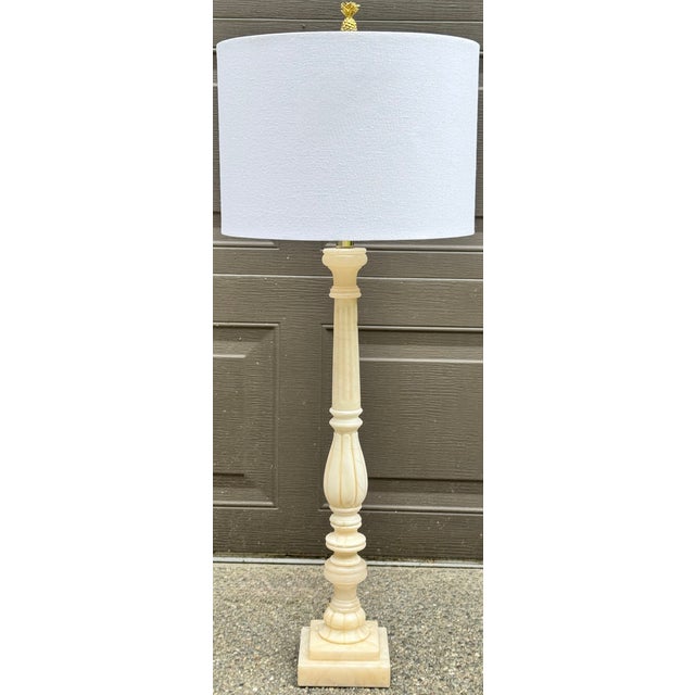 Restoration Hardware Style Neoclassical Column Lamp For Sale - Image 10 of 15
