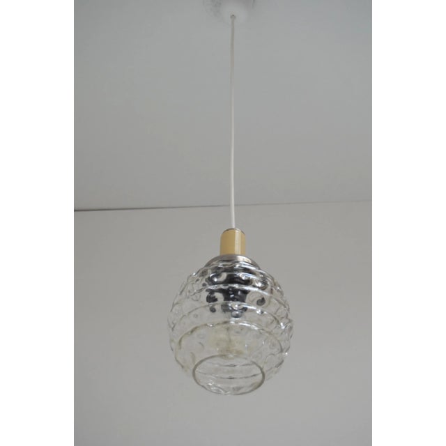 1960s Mid-Century Glass Pendant, 1960s For Sale - Image 5 of 11
