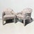 Textile Kagan Style Postmodern Sculptural Chairs by Carson’s - a Pair For Sale - Image 7 of 8