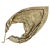 Vintage Whiting & Davis Gold-Tone Mesh Triangle Scarf Necklace For Sale - Image 4 of 7