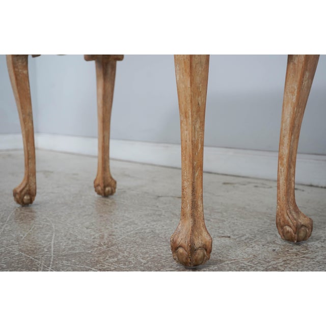 Gilted & Painted Granite Top Console Table For Sale - Image 9 of 14