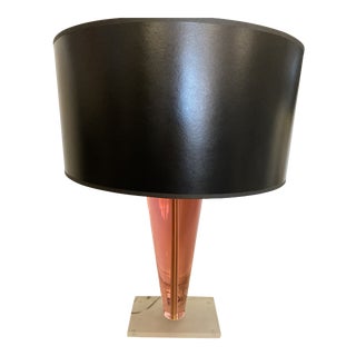 Signed Lucite Acrylic Table Lamp For Sale
