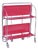 Vintage Red Foldable Bar Cart in Chrome Metal, 1960s For Sale