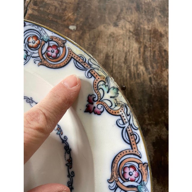 Antique Wedgwood Liffey Bowls - Flow Blue Pearl, England (Set of 2) For Sale In Chicago - Image 6 of 7