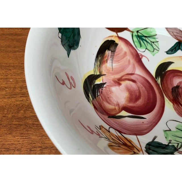 Ceramic Vintage Ceramic Bowl with Handpainted Floral Decor from S.S. Crown, Japan For Sale - Image 7 of 15