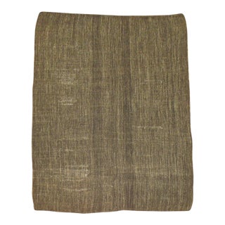 Brown Modern Turkish Minimalist Kilim - 7' x 10'4" For Sale