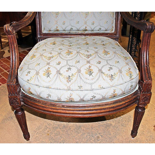 Antique 19th C. French Fauteuil Armchair For Sale In West Palm - Image 6 of 8