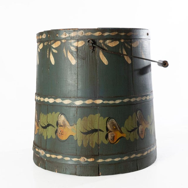 Tole Painted Bucket For Sale - Image 9 of 13