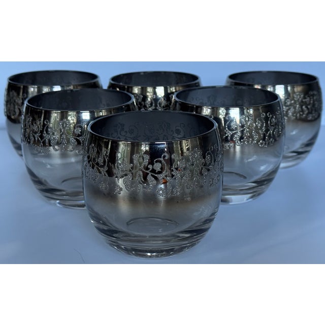 Mid-Century Dorothy Thorpe Style Color Fade Roly Poly Glasses - Set of 6 For Sale - Image 9 of 9