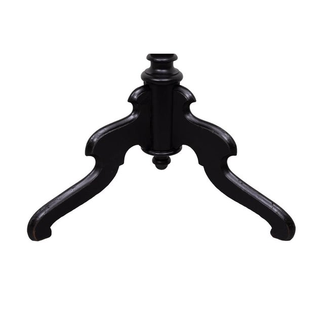 Brown Antique Victorian Ebonized Duet Music Stand in Wood, 1880s For Sale - Image 8 of 10