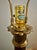 1980s Vintage Tyndale Sculptural Lotus Brass Table Lamp, Rewired For Sale - Image 5 of 7