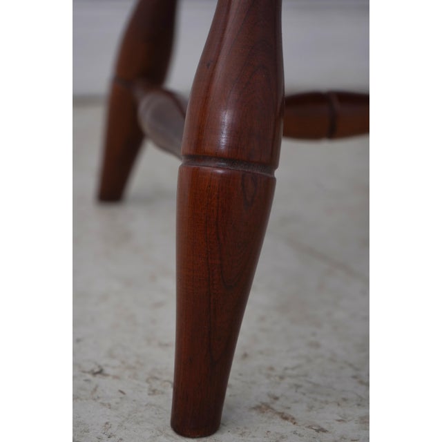 Set of 4 Frederick Duckloe Cherry Windsor Dining Chairs For Sale - Image 16 of 18