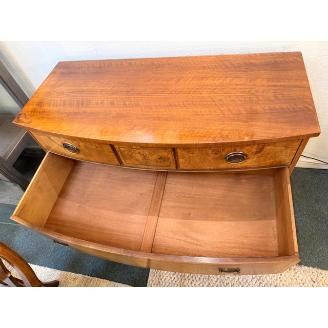 Vintage Johnson Furniture Company Walnut Dresser For Sale In San Francisco - Image 6 of 12