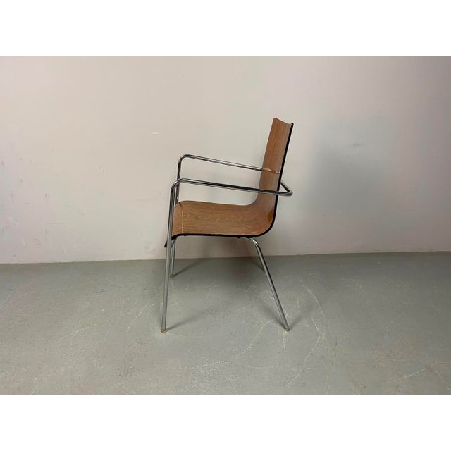 Wood Mid-Century Modern Wengé Dining Chairs attributed to Thonet, Germany, 1990s, Set of 6 For Sale - Image 7 of 18