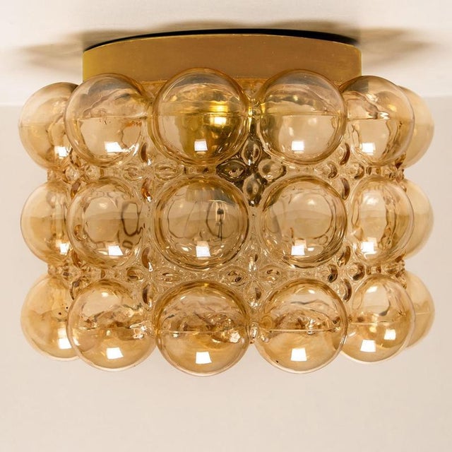 1960s Amber Glass Flush Mount from Helena Tynell, 1960 For Sale - Image 5 of 14