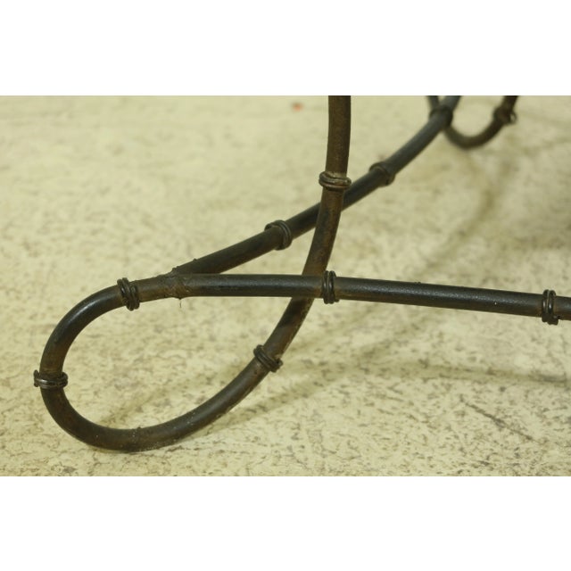 Traditional Iron 4 Tiered Curio Display Rack For Sale - Image 3 of 9