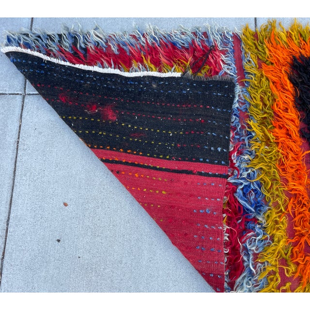 Colorful Turkish Angora Runner For Sale - Image 9 of 12