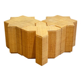 Stella and Croce Side Tables from Vivai del Sud, 1960s, Set of 3 For Sale